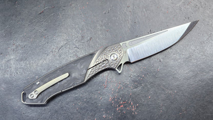 Tuya Knife Kingsman Titanium Carbon Fiber M390 (NEW)