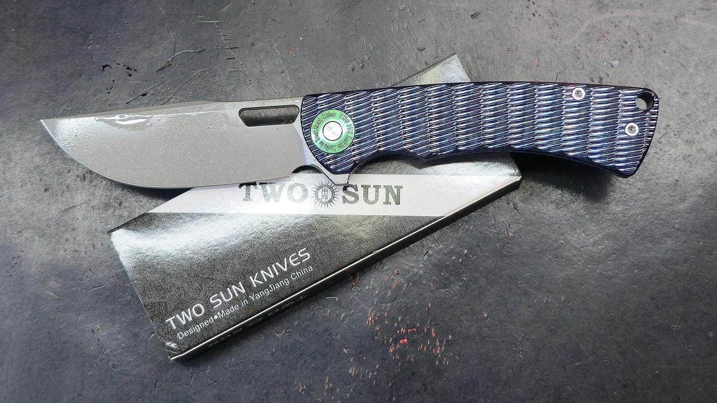 TWOSUN TS444 Blue Anodized Titanium YJ01-V1 (NEW)