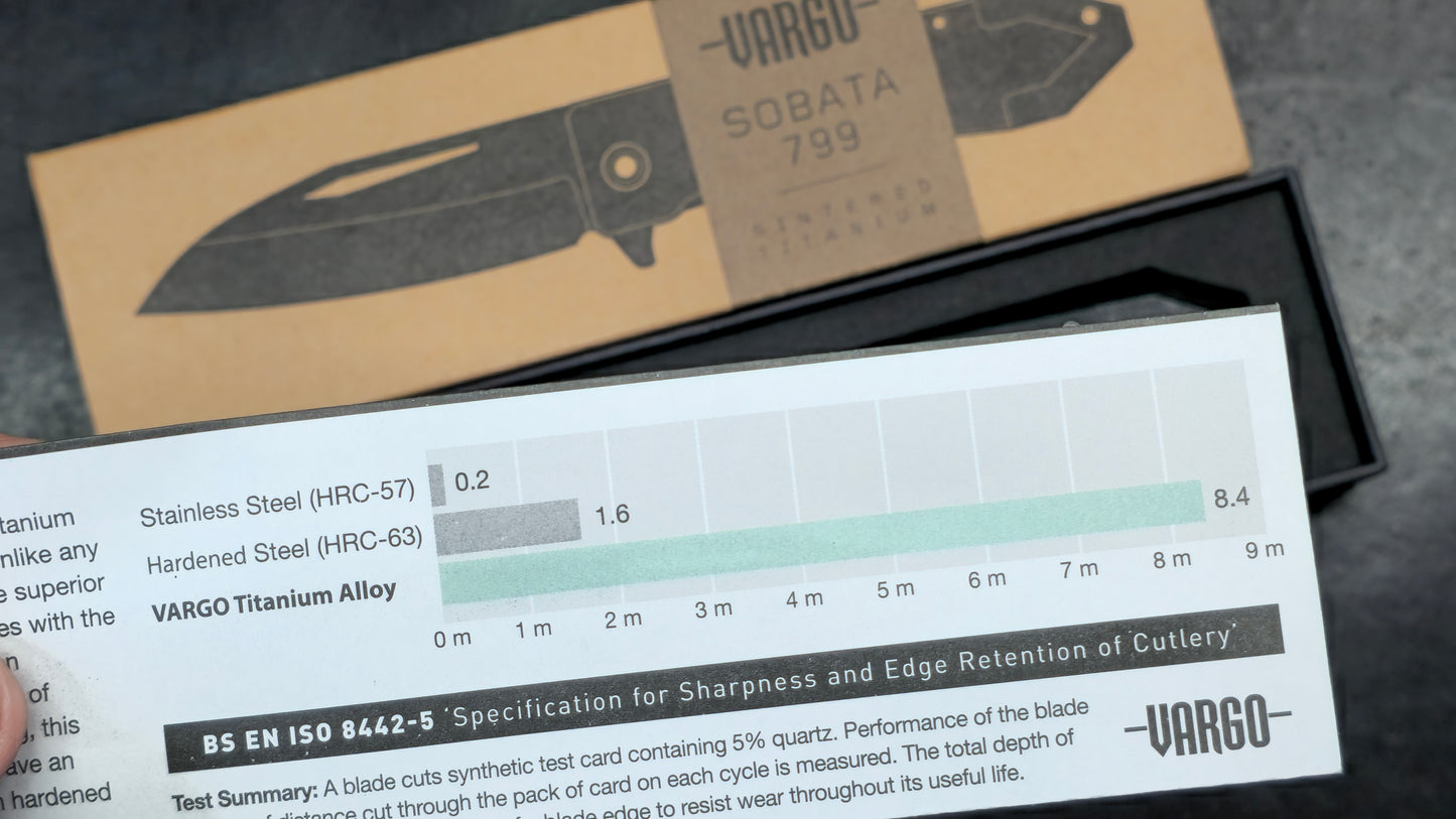 VARGO Sobata 799 G10 Sintered Titanium Blade (NEW)