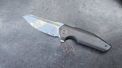 WE Knife Star Hawk Black Titanium Hakkapella Damasteel (NEW)