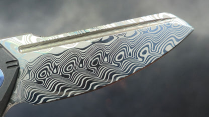 WE Knife Star Hawk Black Titanium Hakkapella Damasteel (NEW)