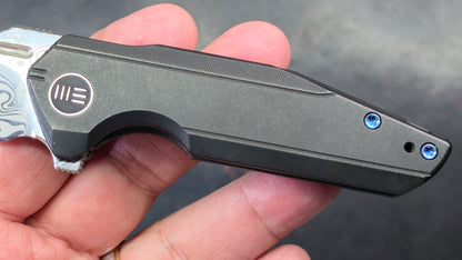 WE Knife Star Hawk Black Titanium Hakkapella Damasteel (NEW)