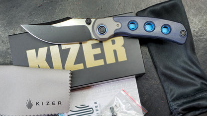 KIZER Pioneer Blue Canyon / Titanium S35VN (NEW)