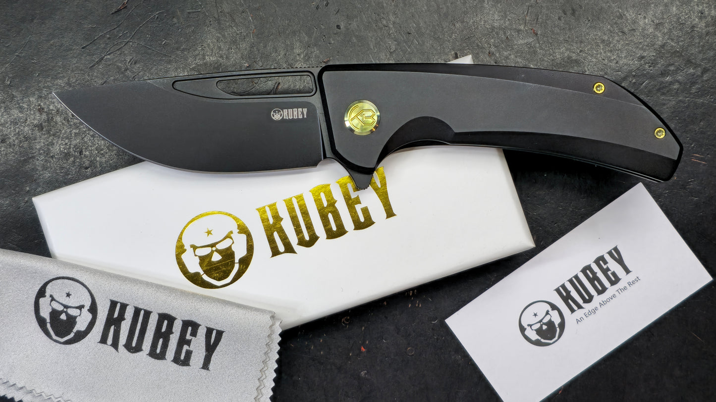 KUBEY Hyperion Titanium CPM S35VN (NEW)
