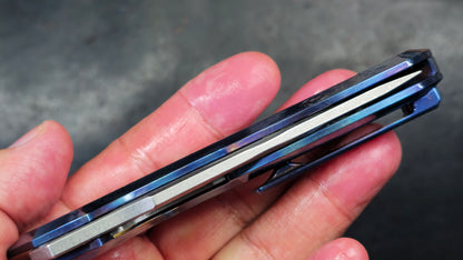 TWOSUN TS194 Timascus TITANIUM DAMASCUS HANDLE M390 (NEW)