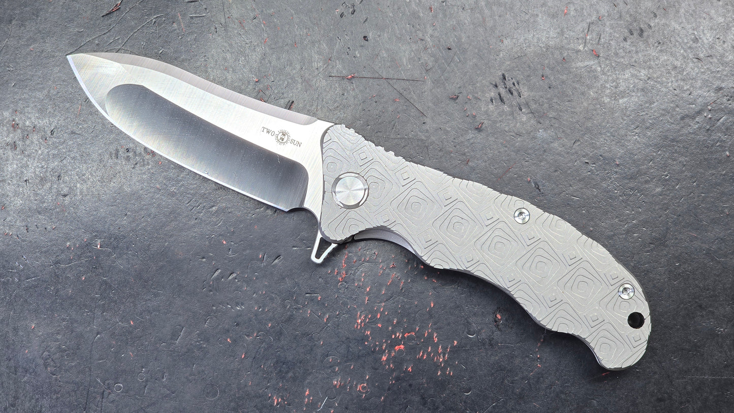 TWOSUN TS72 (SQUARE) Titanium M390 (NEW)