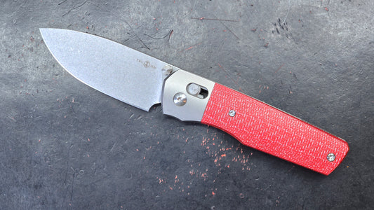 TWOSUN TS433 RED Carbon Fiber / Titanium M390 (NEW)