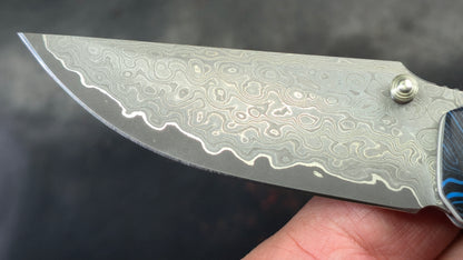 TWOSUN TS598 (FOLDED INTEGRAL) Gimascus handle Dimascus blade (NEW)