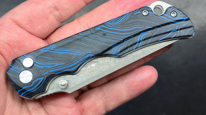 TWOSUN TS598 (FOLDED INTEGRAL) Gimascus handle Dimascus blade (NEW)