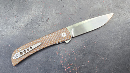 Finch Chernobyl Ant Parquet (Brown Micarta) 14C28N (NEW)