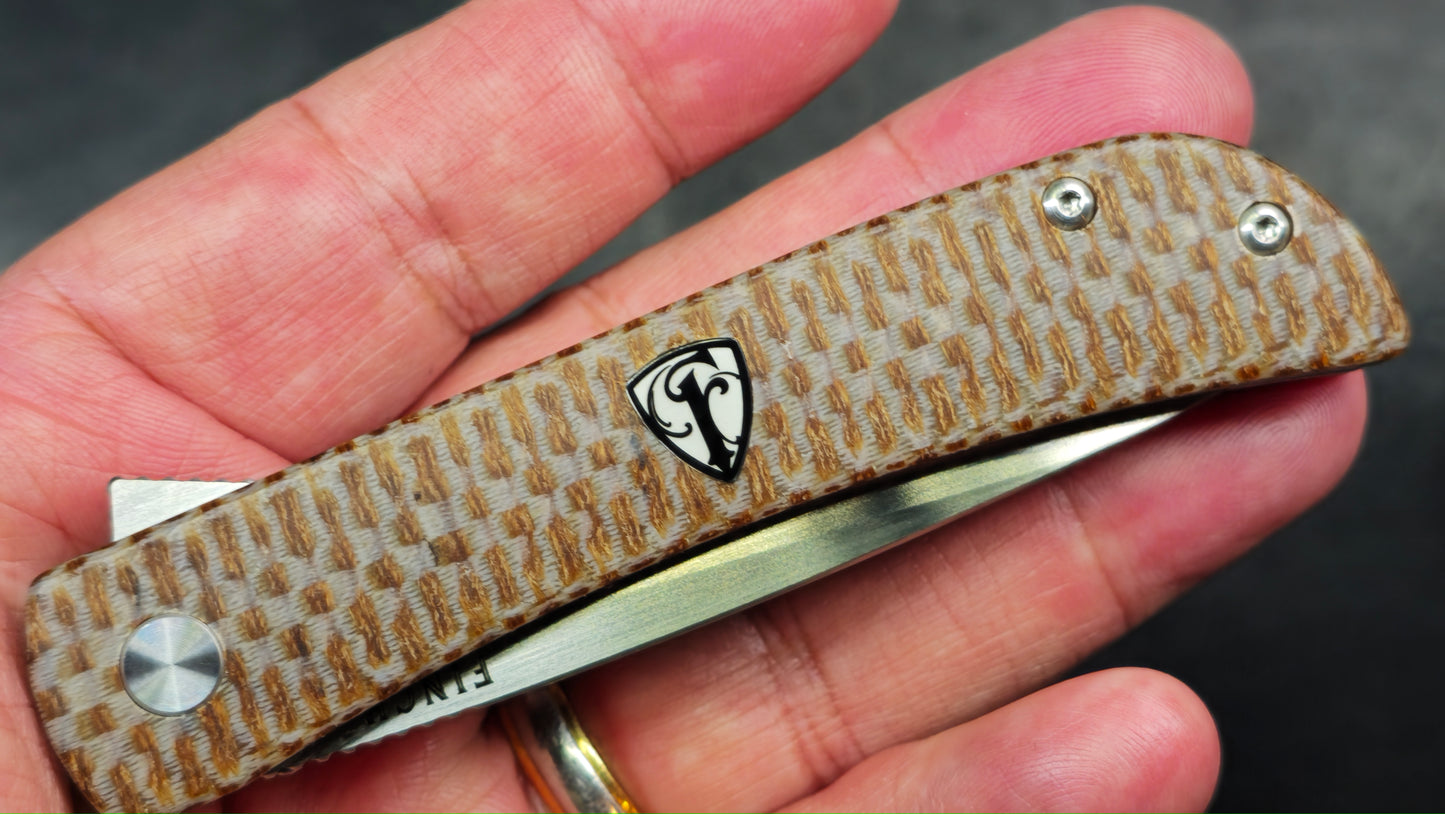 Finch Chernobyl Ant Parquet (Brown Micarta) 14C28N (NEW)