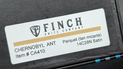 Finch Chernobyl Ant Parquet (Brown Micarta) 14C28N (NEW)