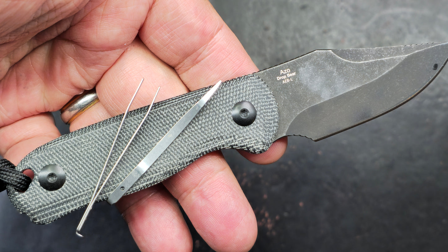 KIZER Drop Bear Fixed Blade Micarta AEB-L (NEW)