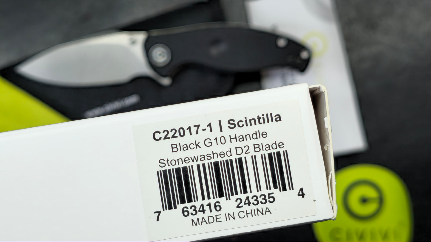 Civivi Scintilla, Blade HQ Exclusive G10 D2 (NEW)