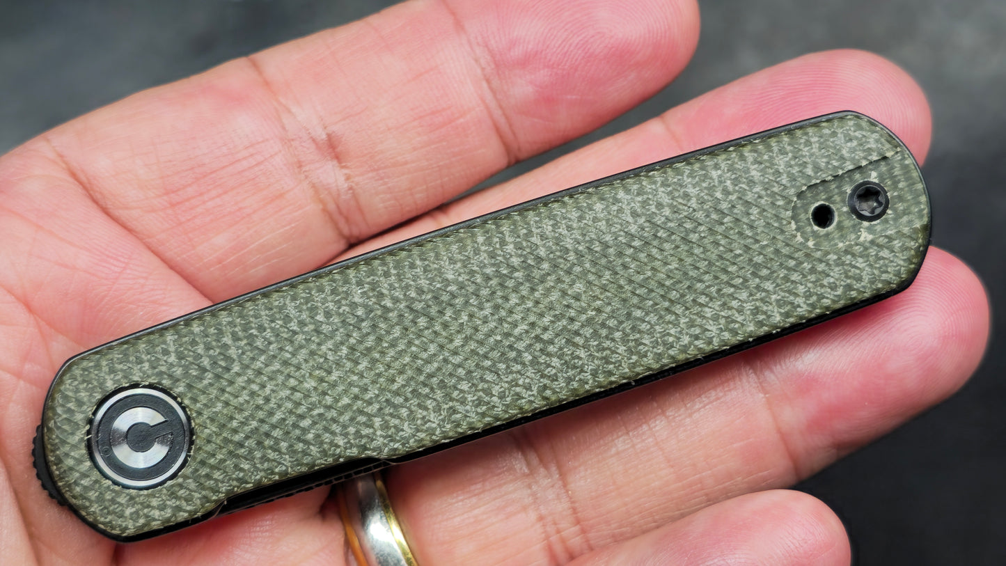 Civivi Lumi Brown Burlap Micarta Handle 14C28N (NEW)