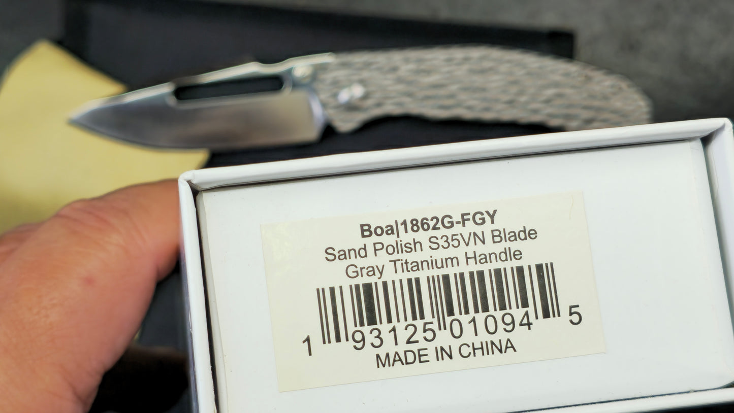Artisan Cutlery Boa Titanium S35VN (NEW)