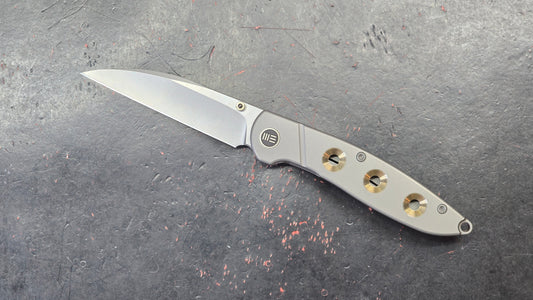 WEKnife Schism Titanium Gold Holes S35VN (NEW)