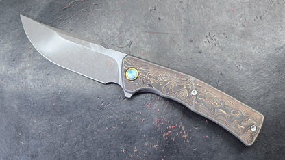 Sixleaf Hero SL-30-Sand Titanium CF M390 (NEW)