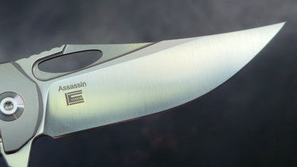 Kizer Assassin Titanium Handle, 3.15 Inches S35VN (NEW)