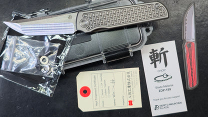 North Mountain Blade LEE WILLIAMS KICKSTOP Grid Titanium ZDP189 (NEW)
