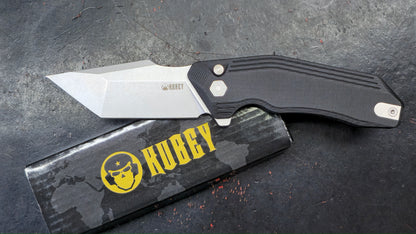 Kubey Yokai Folding Knife Black G10 Handle 14C28N (NEW)