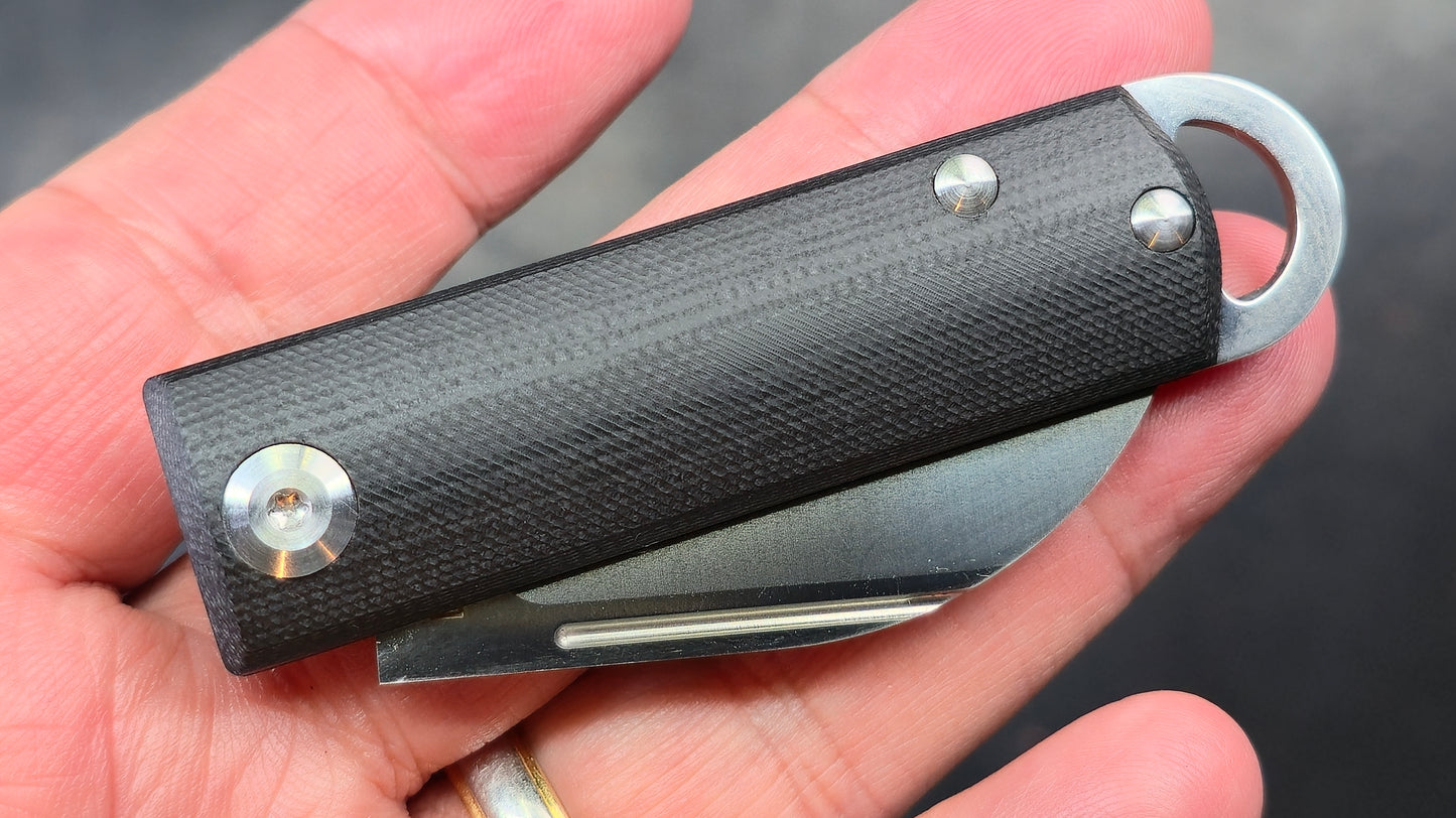 RoseCraft Awanata Slip joint Black G10 Handle D2 (NEW)