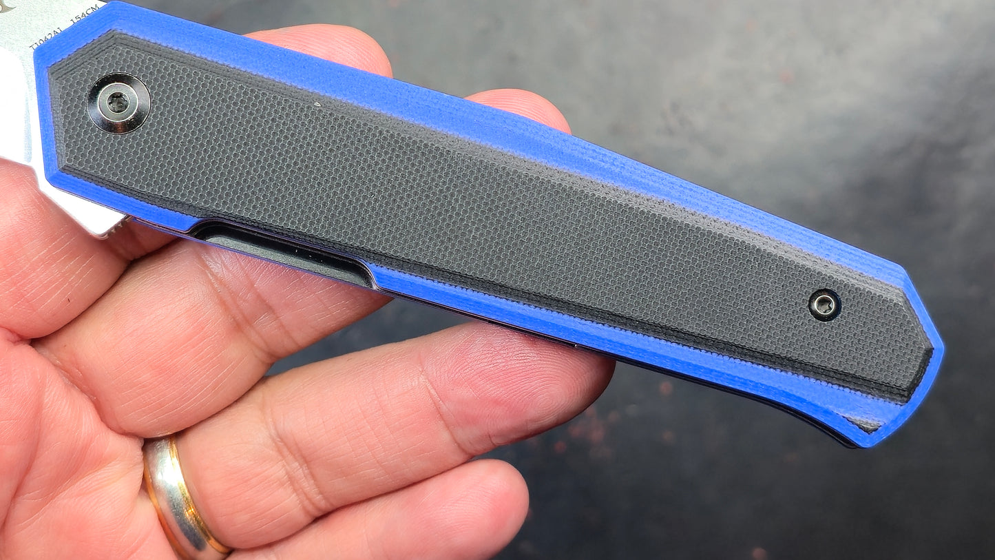 Kansept Integra Folding Knife Blue/Black G10 Handle 154CM (NEW)