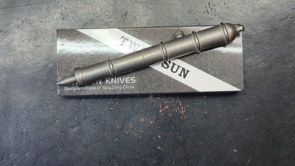 TwoSun PEN35 Titanium Body Stonewash Finish Black ink (NEW)