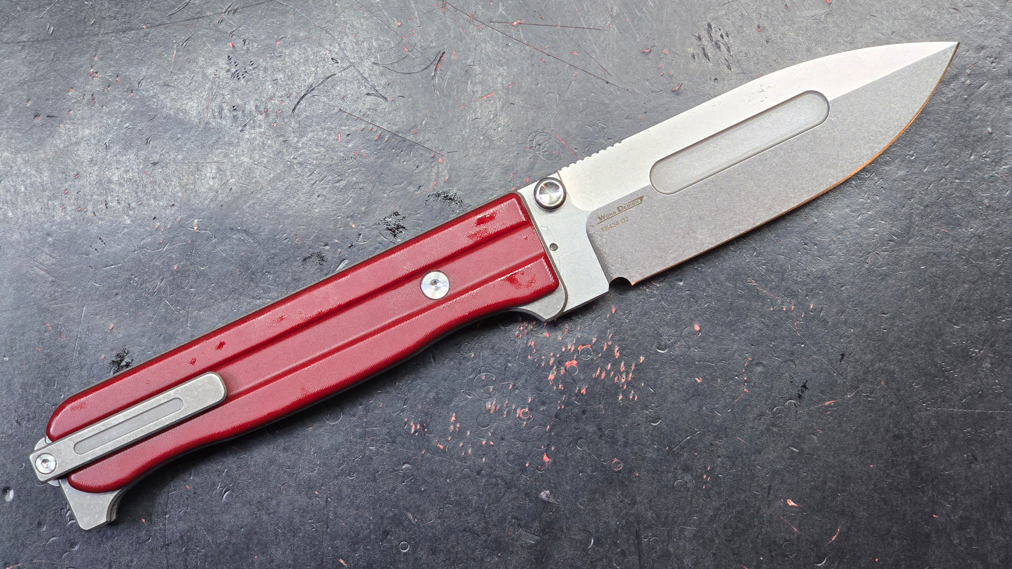 TwoSun TS434Titanium/G10 Handle D2 Blade (NEW)