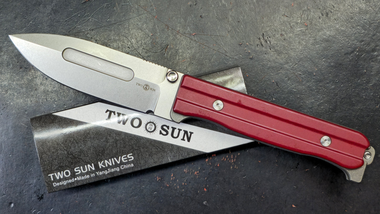 TwoSun TS434Titanium/G10 Handle D2 Blade (NEW)