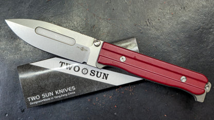 TwoSun TS434Titanium/G10 Handle D2 Blade (NEW)