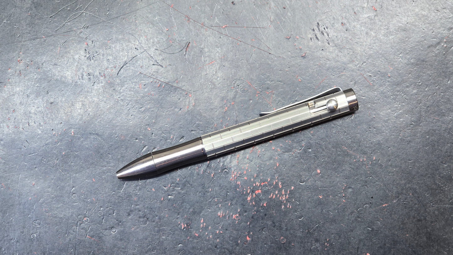 TwoSun Pen-10 Tactical Pen Titanium Alloy Body Black Ink (NEW)