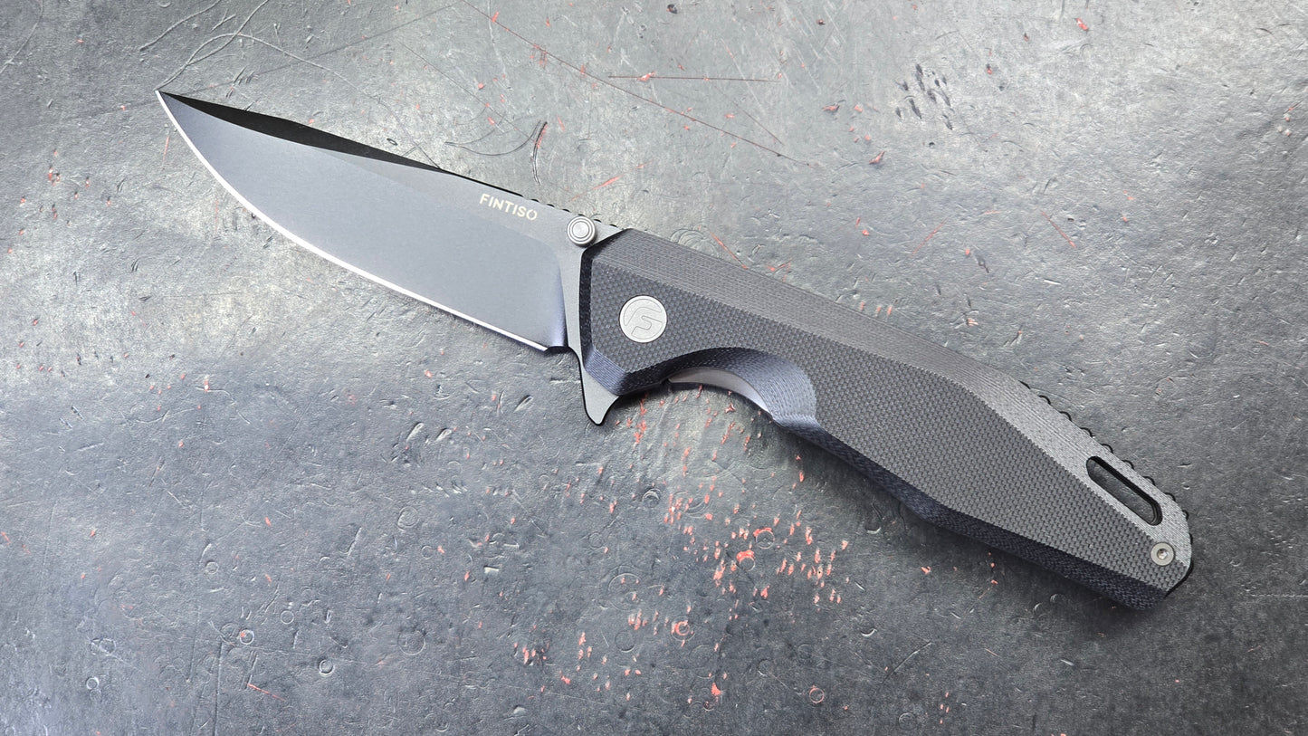 FINTISO Odyssey Black G10 3.22" 14C28N (NEW)