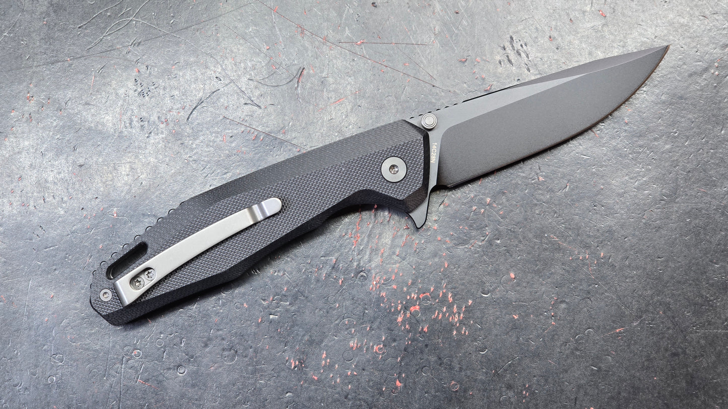 FINTISO Odyssey Black G10 3.22" 14C28N (NEW)