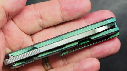 TwoSun  TS349 Green Titanium Handle M390 (NEW)