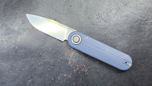 Vosteed Corgi V 295 Blue G10 Handle N690 Drop Point (New)