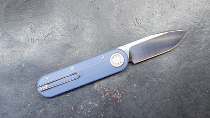 Vosteed Corgi V 295 Blue G10 Handle N690 Drop Point (New)