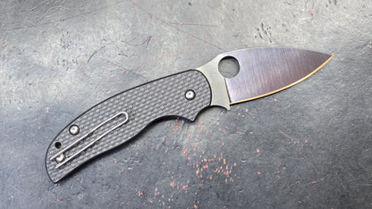 Spyderco Sage™ 6 Button Compression Lock® Carbon Fiber/G10 CPM S30V (NEW)