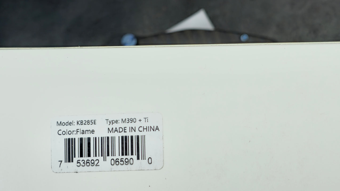Kubey Monsterdog Titanium (FLAME) M390 (NEW)