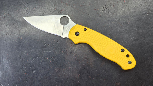 Spyderco Para 3 Salt Yellow FRN Handle Magnacut (NEW)