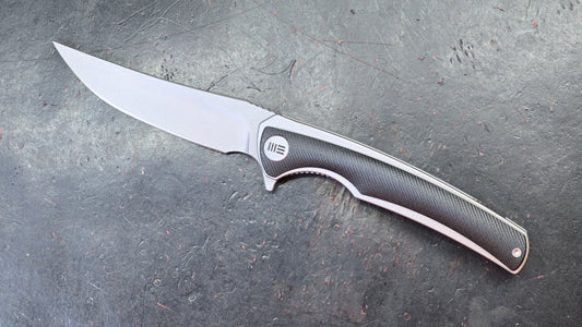 We Knife 704X Black G10 Steel Liners 3.6” D2 (NEW)