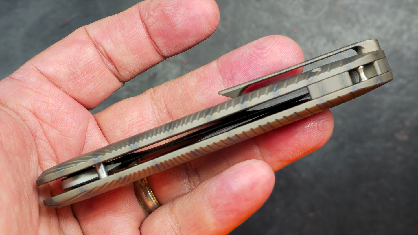 Kubey Pioneer Titanium (FLAME) CPM 20CV (NEW)