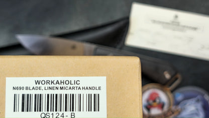 QSP WORKAHOLIC MICARTA / PARA CORD Bohler N690 (NEW)