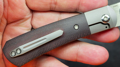 Pena X Series - Apache Kickstop Flipper - Micarta  M390 (NEW)