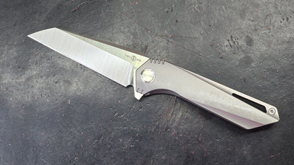 TwoSun TS298 Titanium Handle M390 Plain Edge (NEW)
