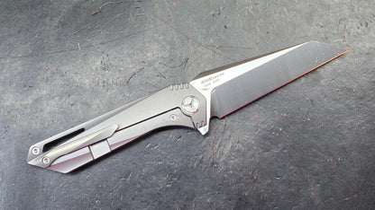TwoSun TS298 Titanium Handle M390 Plain Edge (NEW)