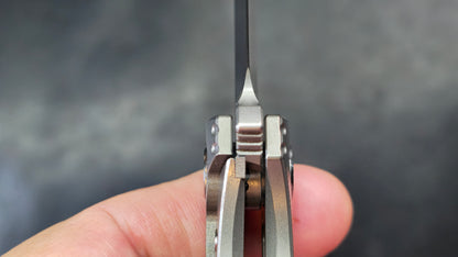 TwoSun TS298 Titanium Handle M390 Plain Edge (NEW)