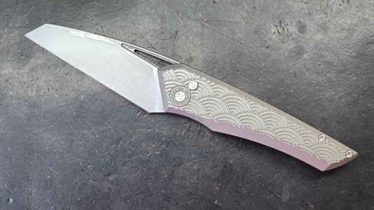 TwoSun TS193 Button Lock Titanium Handle D2 (NEW)