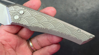 TwoSun TS193 Button Lock Titanium Handle D2 (NEW)