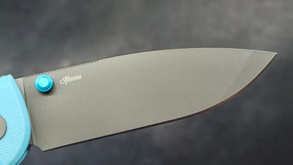 Bestechman Goodboy Jr Blue G10 D2 Gray/PVD (NEW - OPEN BOX)